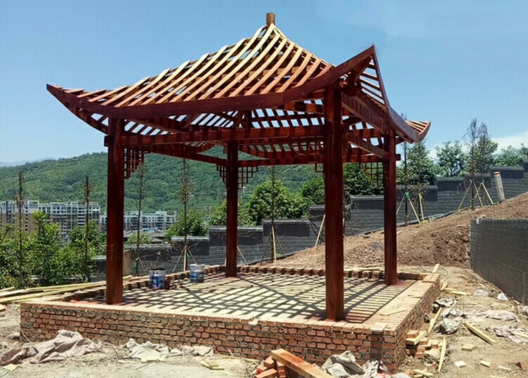 四川防腐木涼亭